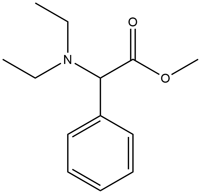 Benzeneacetic acid, α-(diethylamino)-, methyl ester,105394-78-3,结构式