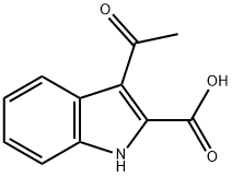 1H-Indole-2-carboxylic acid, 3-acetyl- Struktur