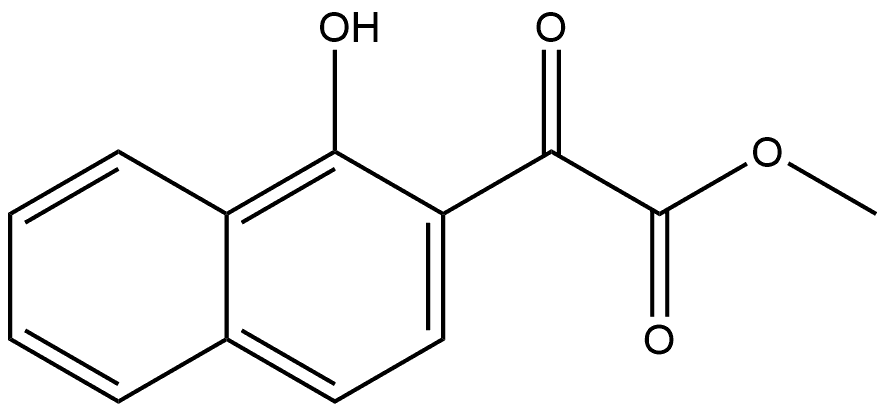 Methyl 1-hydroxy-α-oxo-2-naphthaleneacetate Structure