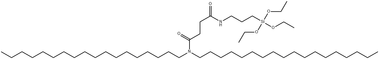 N1,N4-Dioctadecyl-N1-(3-(triethoxysilyl)propyl)succinamide Struktur