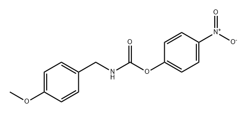Carbamic acid, N-[(4-methoxyphenyl)methyl]-, 4-nitrophenyl ester Struktur