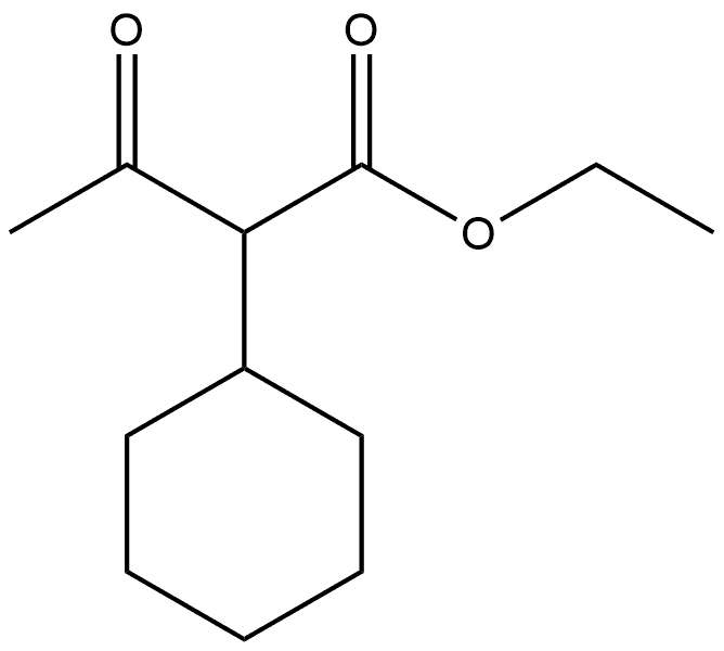 Cyclohexaneacetic acid, α-acetyl-, ethyl ester 结构式