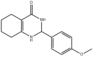 2-(4-Methoxyphenyl)-2,3,5,6,7,8-hexahydroquinazolin-4(1H)-one 结构式