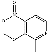 Pyridine, 3-methoxy-2-methyl-4-nitro- 结构式