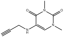 2,4(1H,3H)-Pyrimidinedione, 1,3-dimethyl-5-(2-propyn-1-ylamino)-