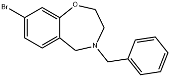 1,4-Benzoxazepine, 8-bromo-2,3,4,5-tetrahydro-4-(phenylmethyl)- 结构式