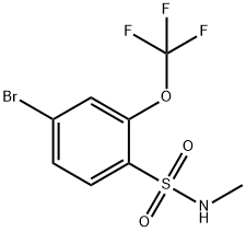 4-Bromo-N-methyl-2-(trifluoromethoxy)benzenesulfonamide Structure