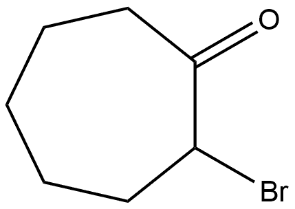 Cycloheptanone, 2-bromo-, (-)- Structure