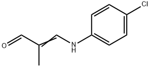 2-Propenal, 3-[(4-chlorophenyl)amino]-2-methyl-,105688-81-1,结构式