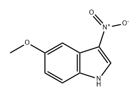 1H-Indole, 5-methoxy-3-nitro- 化学構造式