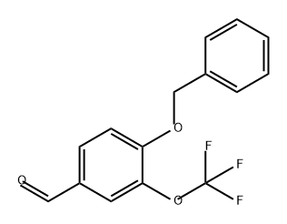 Benzaldehyde, 4-(phenylmethoxy)-3-(trifluoromethoxy)- Structure