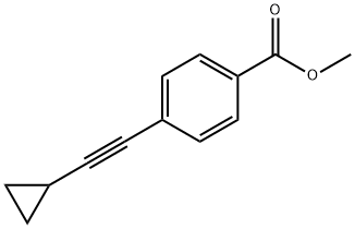 Methyl 4-(2-cyclopropylethynyl)benzoate Struktur