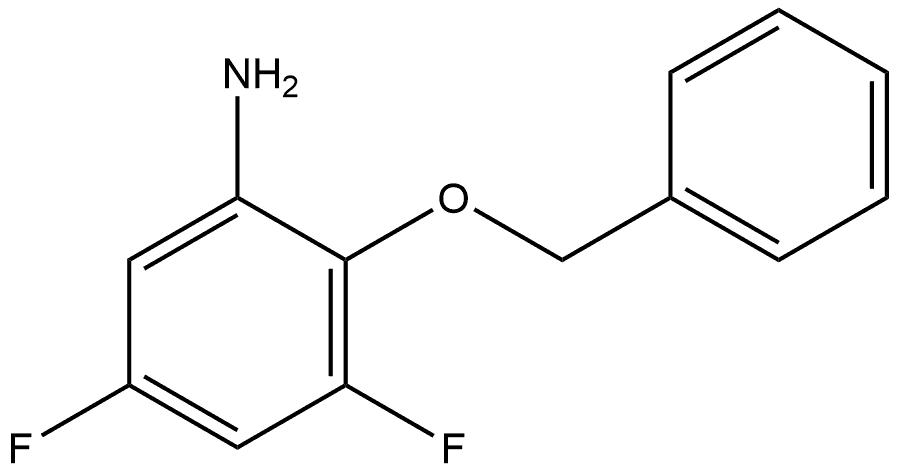 2-(benzyloxy)-3,5-difluoroaniline,1057340-27-8,结构式