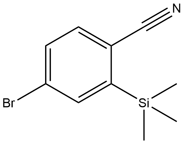 4-Bromo-2-trimethylsilylbenzonitrile 结构式