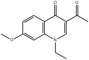 3-Acetyl-1-ethyl-7-methoxyquinolin-4(1H)-one Structure