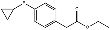 Benzeneacetic acid, 4-(cyclopropylthio)-, ethyl ester