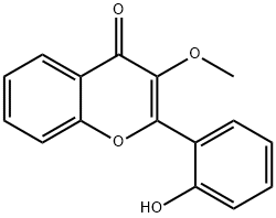 2-(2-Hydroxyphenyl)-3-methoxy-4H-chromen-4-one Structure