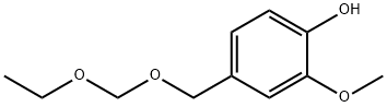 Phenol, 4-[(ethoxymethoxy)methyl]-2-methoxy- Struktur