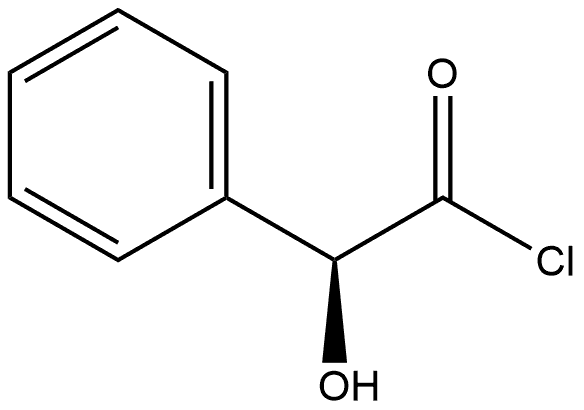 Benzeneacetyl chloride, α-hydroxy-, (αS)- Struktur
