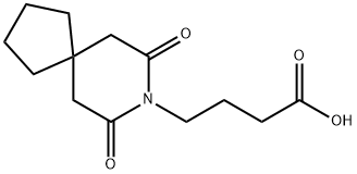 8-Azaspiro[4.5]decane-8-butanoic acid, 7,9-dioxo- Struktur