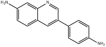3-(4-Aminophenyl)quinolin-7-amine Structure