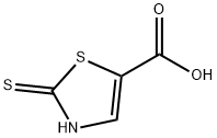 5-Thiazolecarboxylic acid, 2,3-dihydro-2-thioxo- Structure