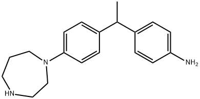 4-(1-(4-(1,4-Diazepan-1-yl)phenyl)ethyl)aniline Structure