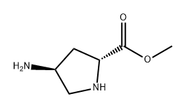 (2R, 4S)-4-Amino-pyrrolidine-2-carboxylic acid methyl ester,1060775-51-0,结构式