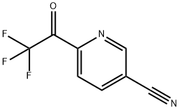 6-(2,2,2-Trifluoroacetyl)pyridine-3-carbonitrile,1060804-08-1,结构式