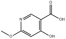 3-Pyridinecarboxylic acid, 4-hydroxy-6-methoxy- 化学構造式
