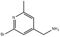 (2-bromo-6-methylpyridin-4-yl)methanamine Structure