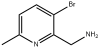 (3-BROMO-6-METHYLPYRIDIN-2-YL)METHANAMINE Structure