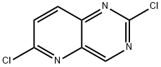 Pyrido[3,2-d]pyrimidine, 2,6-dichloro- 化学構造式