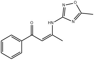 2-Buten-1-one, 3-[(5-methyl-1,2,4-oxadiazol-3-yl)amino]-1-phenyl-, (Z)- (9CI)