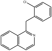 Isoquinoline, 1-[(2-chlorophenyl)methyl]- 结构式