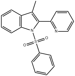 3-Methyl-1-(phenylsulfonyl)-2-(pyridin-2-yl)-1H-indole|