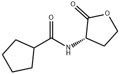 Cyclopentanecarboxamide, N-[(3S)-tetrahydro-2-oxo-3-furanyl]- Structure