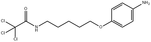 Acetamide, N-[5-(4-aminophenoxy)pentyl]-2,2,2-trichloro- 化学構造式