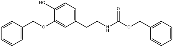 N-Benzyloxycarbonyl-3-O-benzyl Dopamine Structure