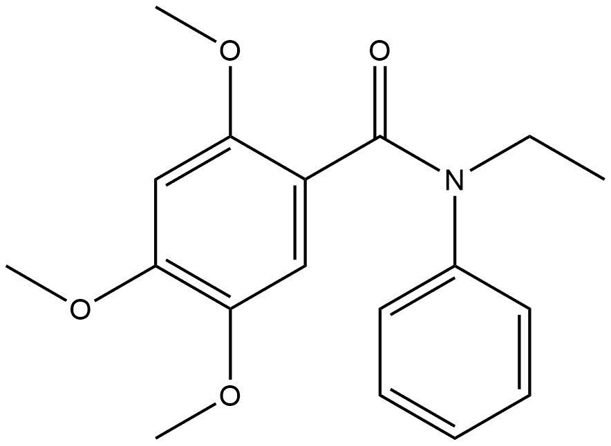 N-Ethyl-2,4,5-trimethoxy-N-phenylbenzamide 结构式