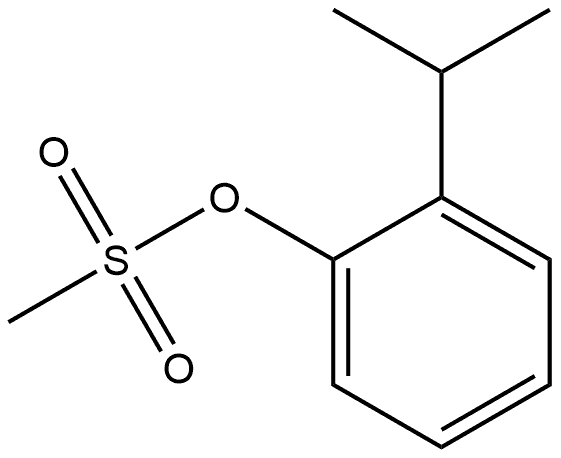 Phenol, 2-(1-methylethyl)-, 1-methanesulfonate Struktur