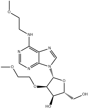 Adenosine, N-(2-methoxyethyl)-2'-O-(2-methoxyethyl)- Structure