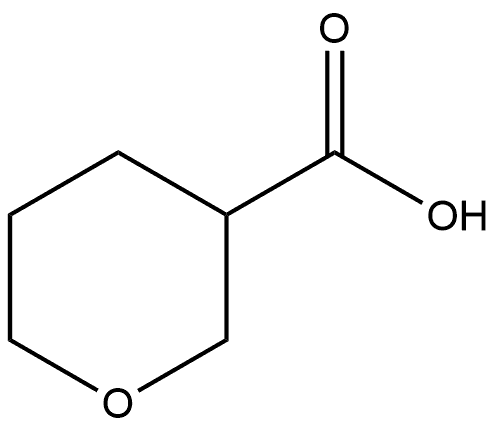 2H-Pyran-3-carboxylic acid, tetrahydro-, (-)- 化学構造式