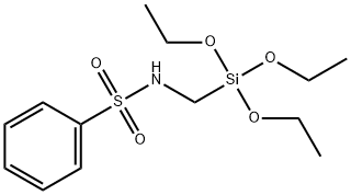 N-((Triethoxysilyl)methyl)benzenesulfonamide Struktur