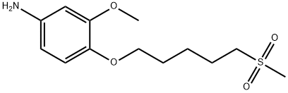 Benzenamine, 3-methoxy-4-[[5-(methylsulfonyl)pentyl]oxy]- 化学構造式