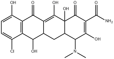 demethylchlortetracycline Structure