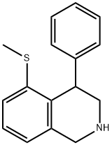 5-(Methylthio)-4-phenyl-1,2,3,4-tetrahydroisoquinoline 结构式