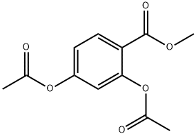 Benzoic acid, 2,4-bis(acetyloxy)-, methyl ester Structure