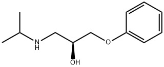 2-Propanol, 1-[(1-methylethyl)amino]-3-phenoxy-, (2S)- Struktur