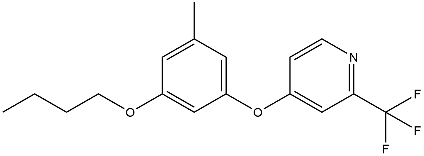 4-(3-Butoxy-5-methylphenoxy)-2-(trifluoromethyl)pyridine Structure